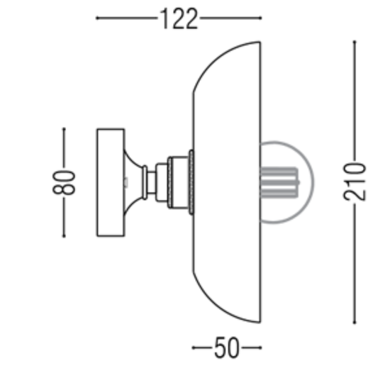 Pluo Shell Large Wall Light