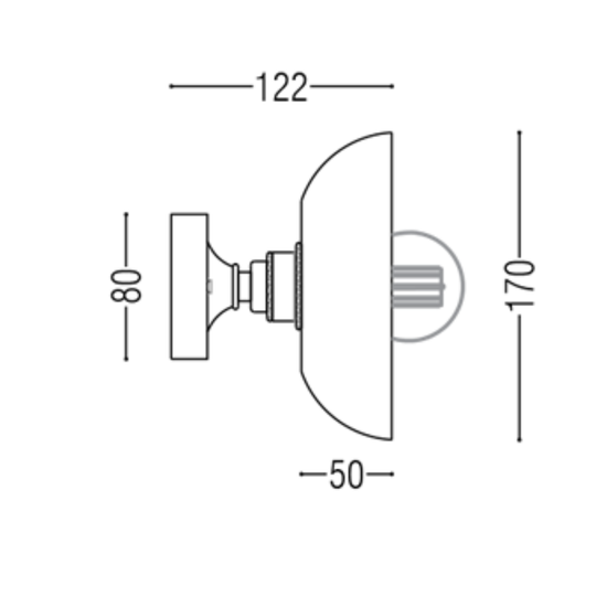 Pluo Shell Medium Wall Light