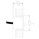 Lucent Lighting InWall40 Eyelid Wall Light | All Square Lighting