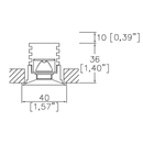 Lucent Lighting Micro40 Conical Trim Downlight | All Square Lighting