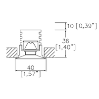 Lucent Lighting Micro40 Conical Trim Downlight | All Square Lighting