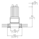 Mix60 HO Duo Fixed Trim Downlight