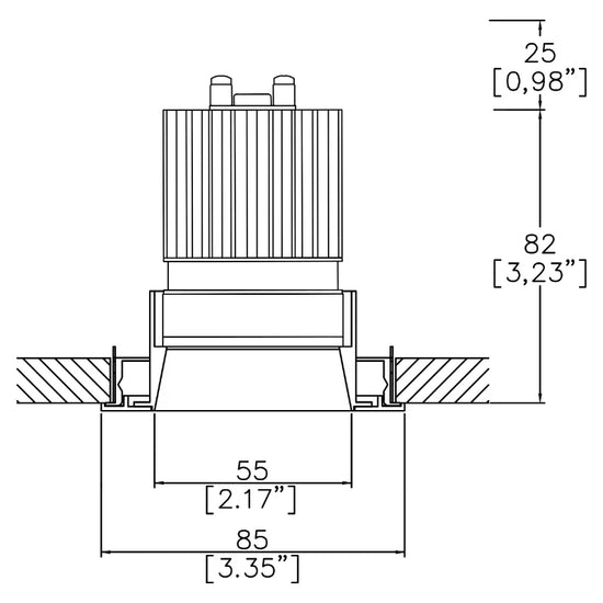 Mix85 Duo Fixed Trim Downlight