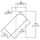Lucent Lighting TubeLED Micro Surface Mono Spotlight | All Square Lighting