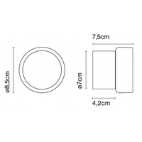 Marset Roc Mini Wall Light | All Square Lighting