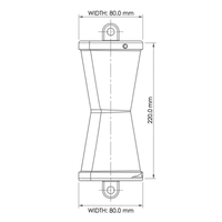 Spreaderlight Double N031 230V LED Wall Light