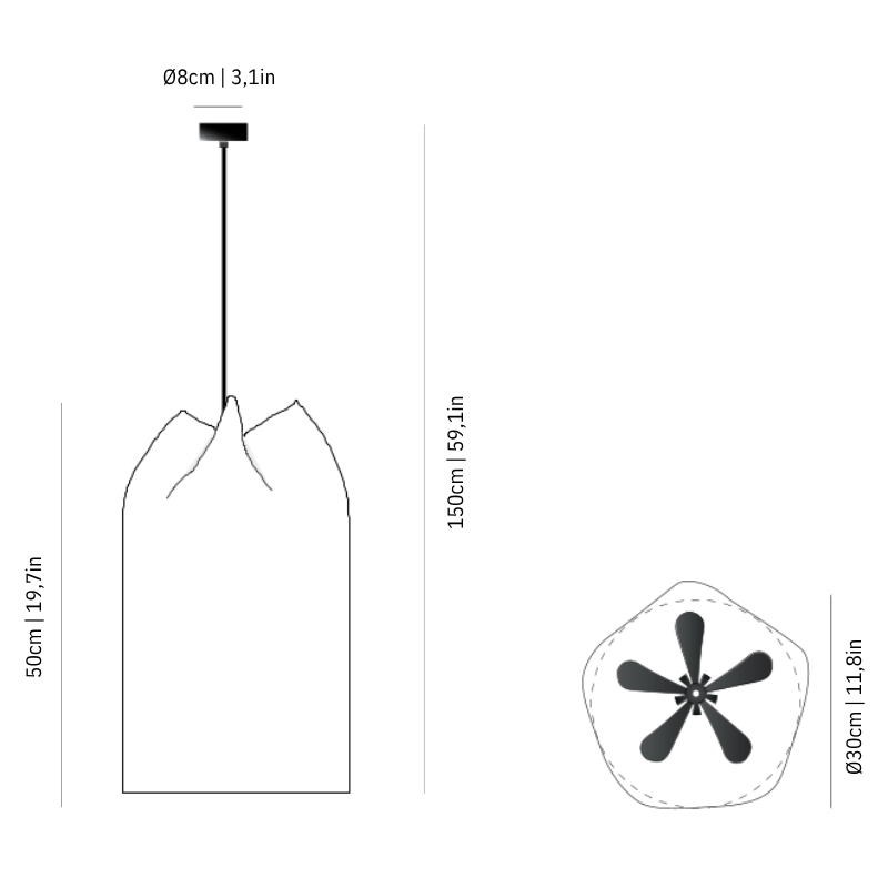 Agasallo AG304 EXT Pendant Light
