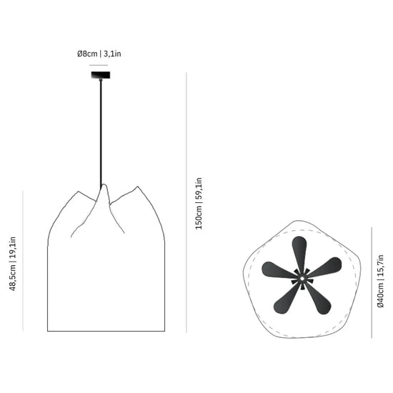 Agasallo AG404 EXT Pendant Light