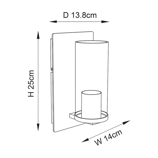 Helix Textured Wall Light