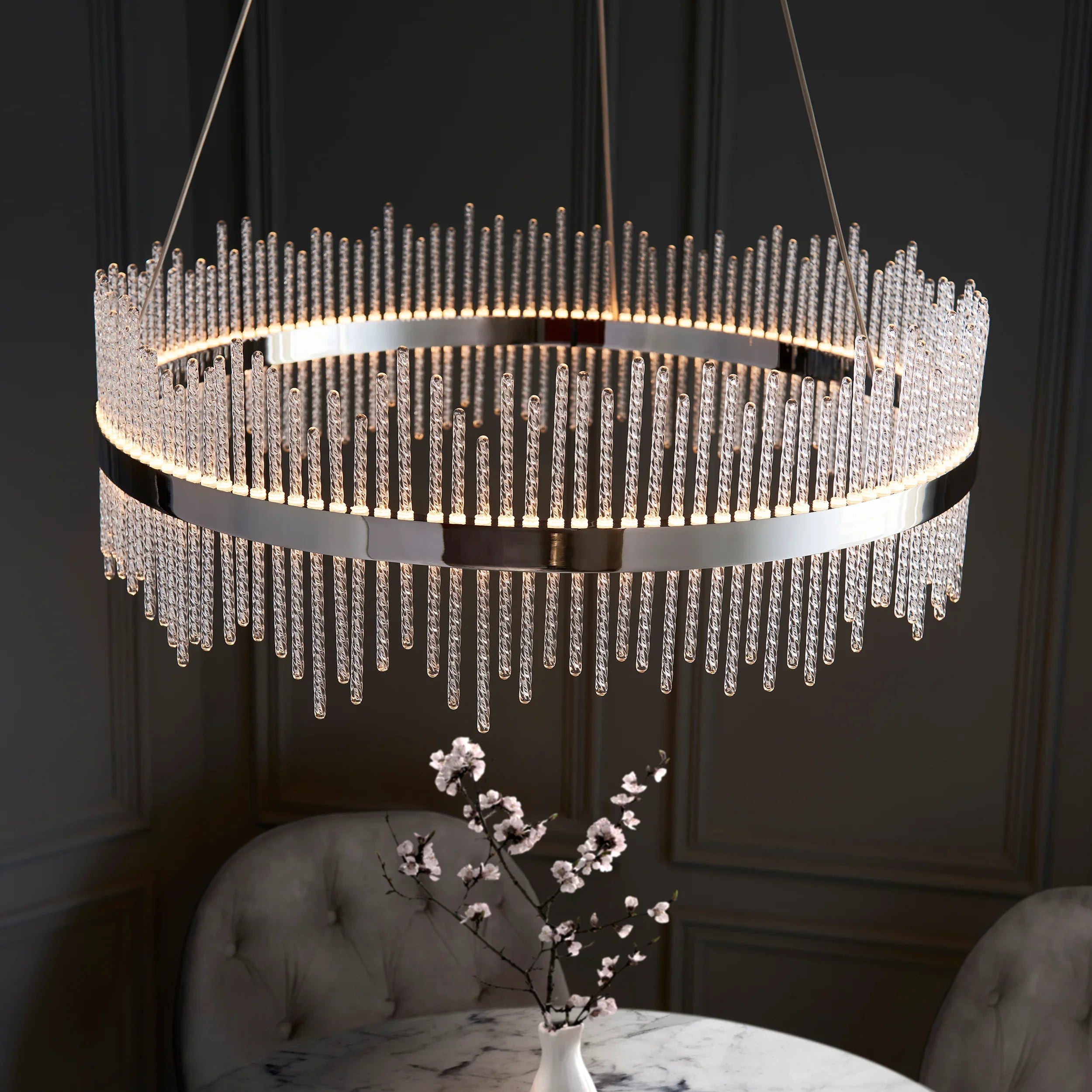 Cascade Round Pendant Light