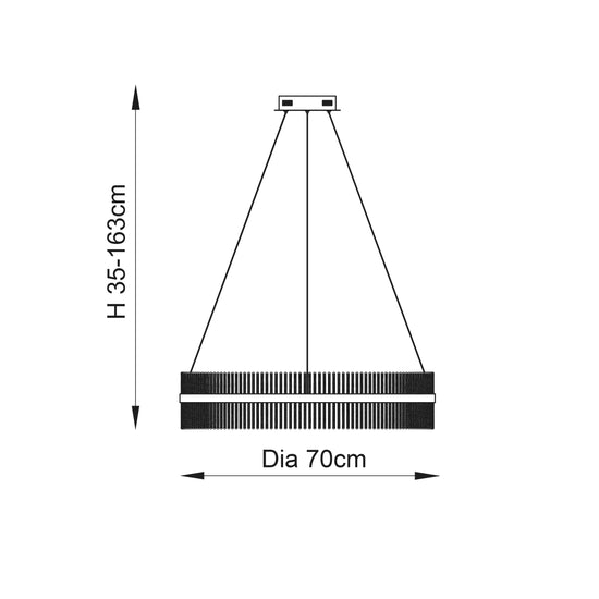 Cascade Round Pendant Light