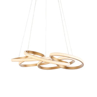 `Helix Radiance Spiral Pendant Light