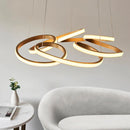 `Helix Radiance Spiral Pendant Light