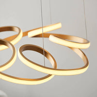 `Helix Radiance Spiral Pendant Light