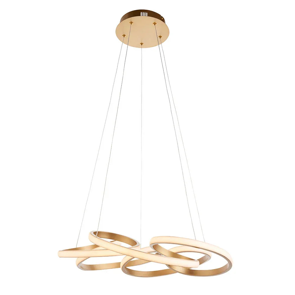`Helix Radiance Spiral Pendant Light