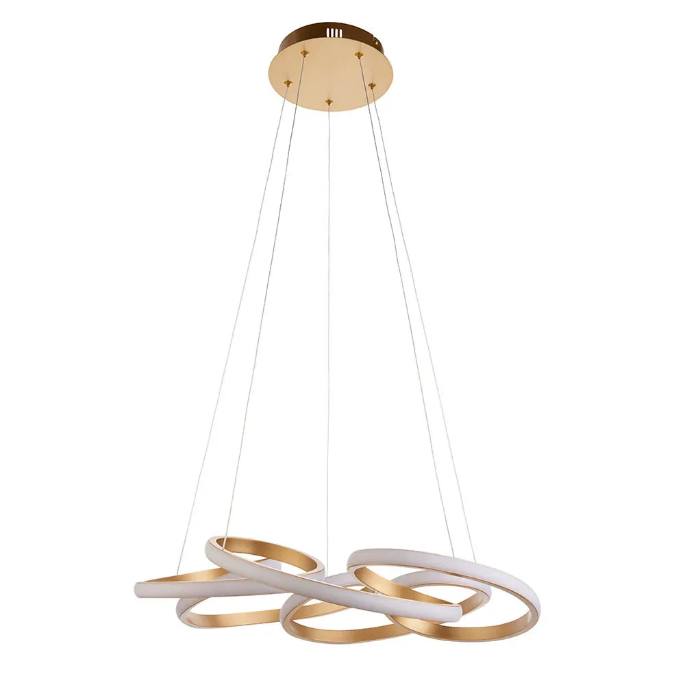 `Helix Radiance Spiral Pendant Light