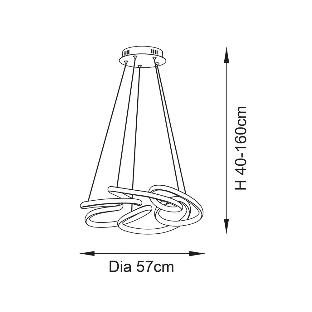`Helix Radiance Spiral Pendant Light