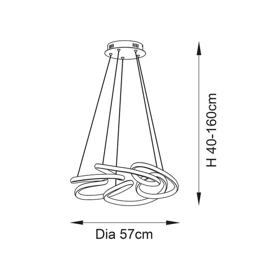 `Helix Radiance Spiral Pendant Light