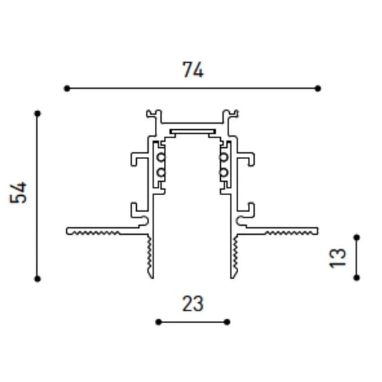 48V Trimless Track Profile