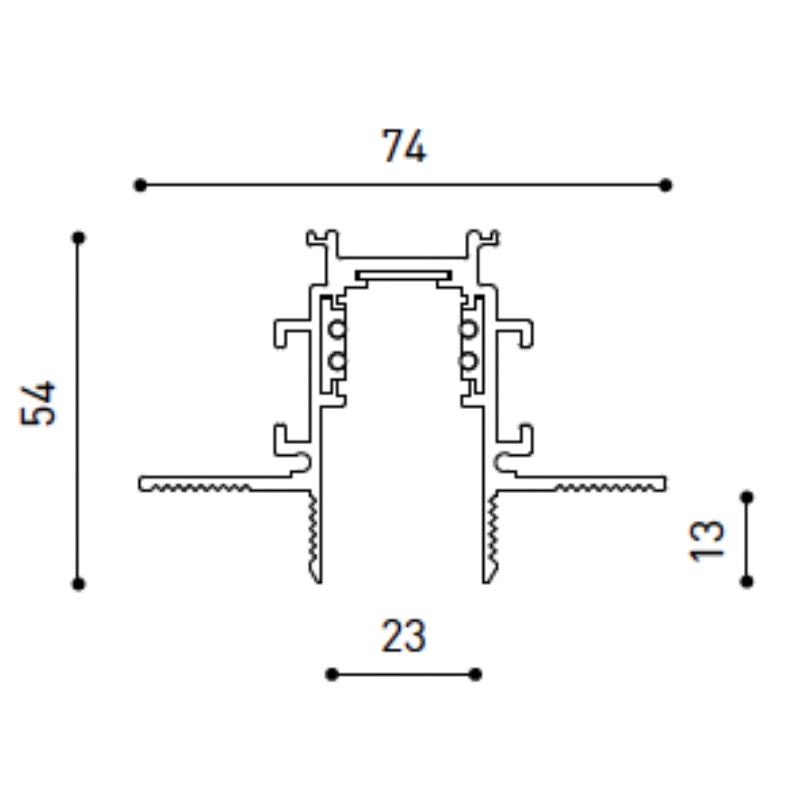48V Trimless Track Profile