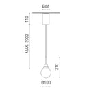 Arkoslight Alaska Big Pendant Light | All Square Lighting