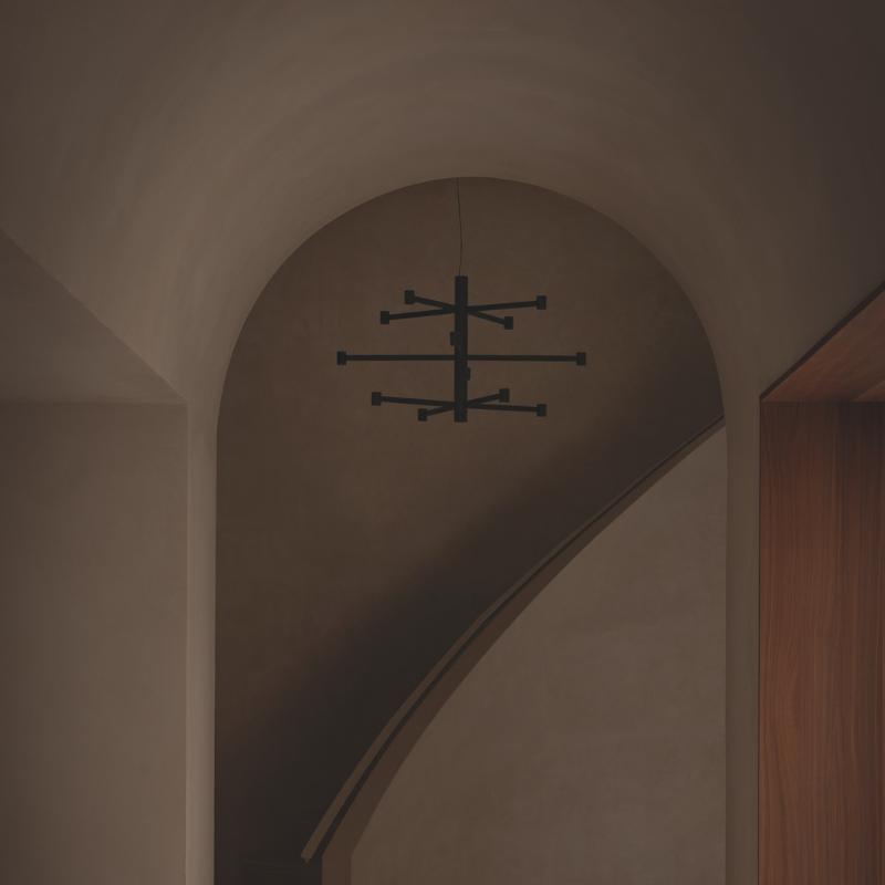 Arkoslight Art Chandelier Base Pendant Light | All Square Lighting
