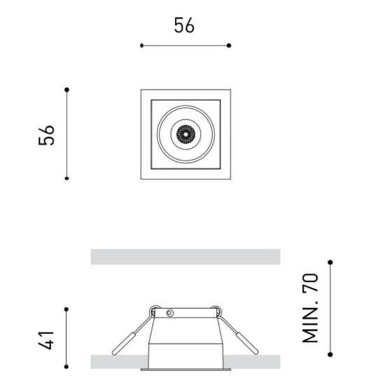 Black Foster 1 Downlight