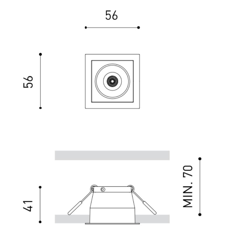 Black Foster 1 Downlight