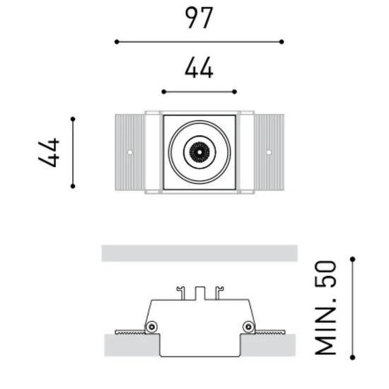 Black Foster Trimless 1 Downlight