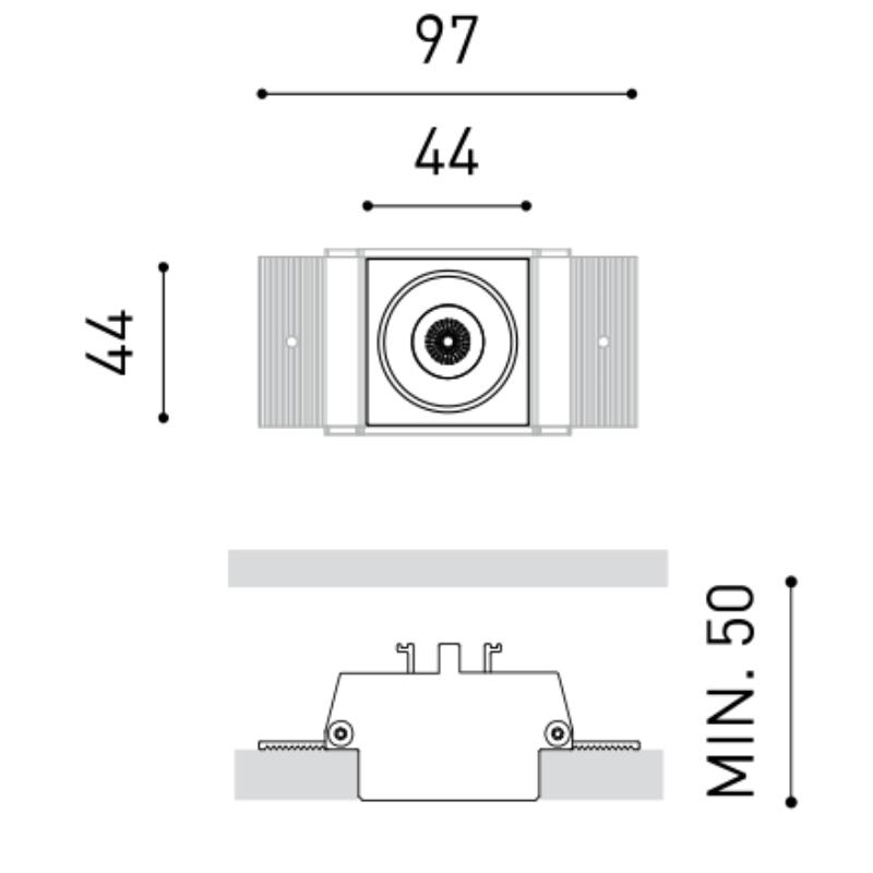 Black Foster Trimless 1 Downlight