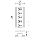 Arkoslight Black Foster Trimless 5 Downlight | All Square Lighting