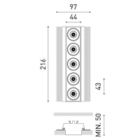 Arkoslight Black Foster Trimless 5 Downlight | All Square Lighting