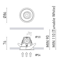 Arkoslight Buddy Tilt Downlight | All Square Lighting