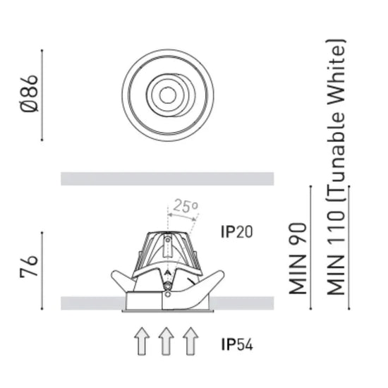 Buddy Tilt Downlight
