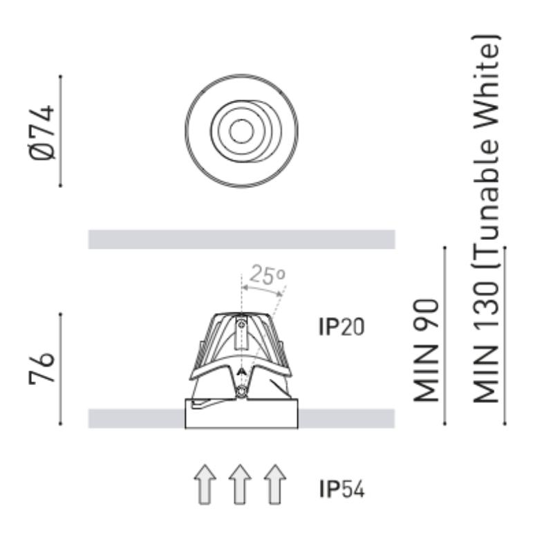Buddy Tilt Trimless Downlight