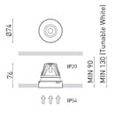 Arkoslight Buddy Trimless Downlight | All Square Lighting