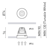 Arkoslight Buddy Trimless Downlight | All Square Lighting