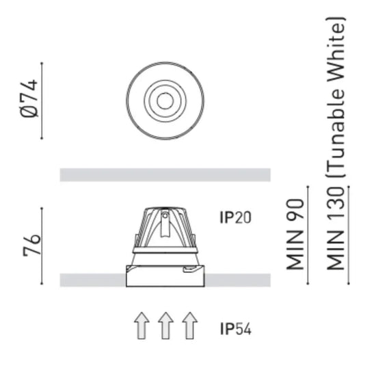 Buddy Trimless Downlight