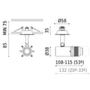 Arkoslight Coco Shaper Recessed Spotlight | All Square Lighting