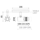 Arkoslight Coco Short Shaper 48V Track Spotlight | All Square Lighting