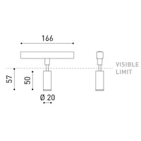 Arkoslight Fit 20 48V Track Spotlight | All Square Lighting