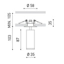 Arkoslight Fit 35 Recessed Spotlight | All Square Lighting