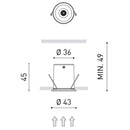 Arkoslight Shot Light Downlight | All Square Lighting