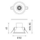 Arkoslight Shot Light M Downlight | All Square Lighting