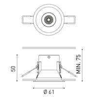 Arkoslight Shot Light S Downlight | All Square Lighting