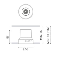 Arkoslight Shot Light S Trimless Downlight | All Square Lighting