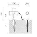 Arkoslight Skip Spike Light | All Square Lighting