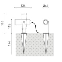 Arkoslight Skip Spike Light | All Square Lighting