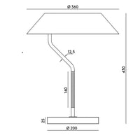 Aromas Del Campo Aider Table Lamp | All Square Lighting