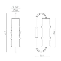 Aromas Del Campo Canna Wall Light | All Square Lighting